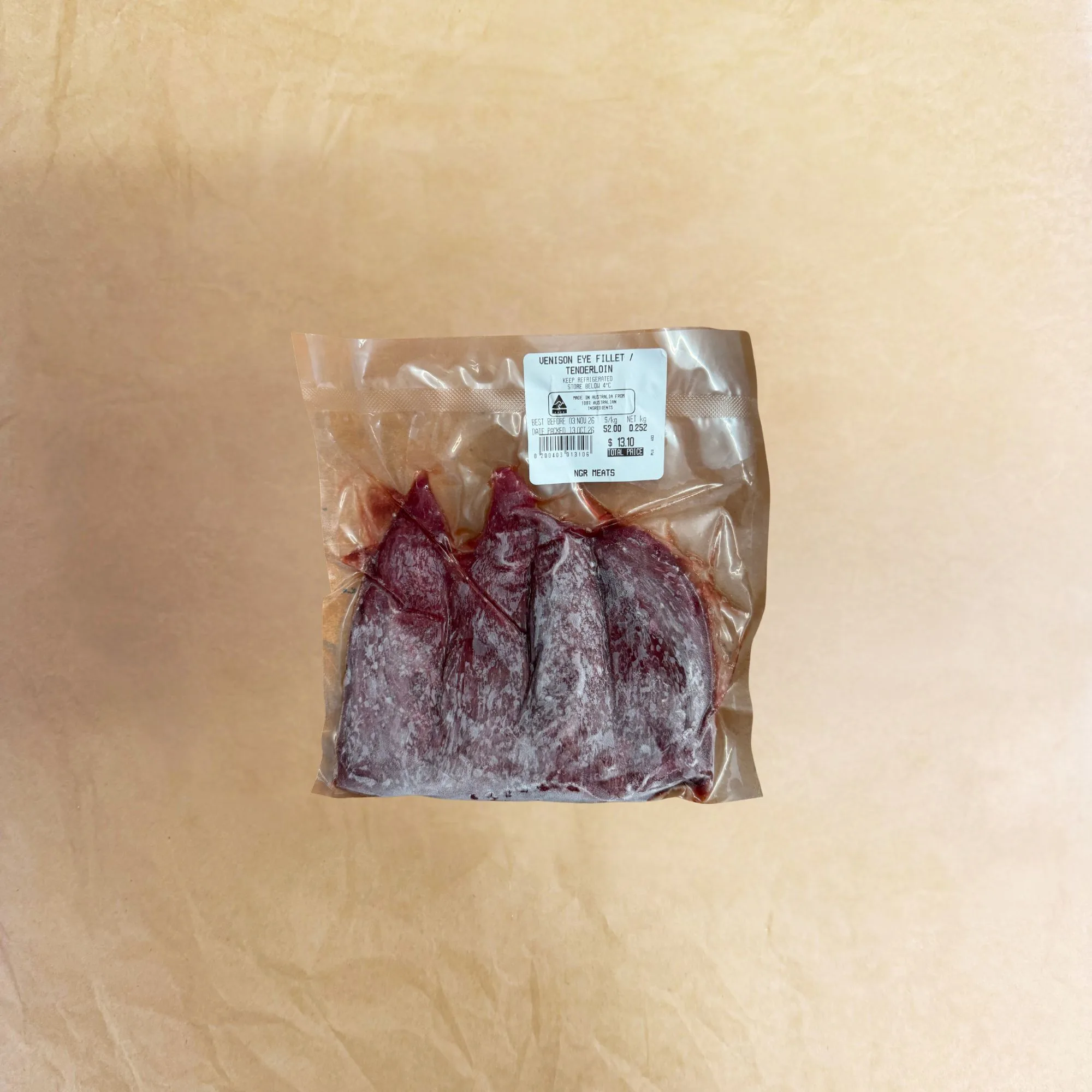 Venison Eye Fillet / Tenderloin - Wild