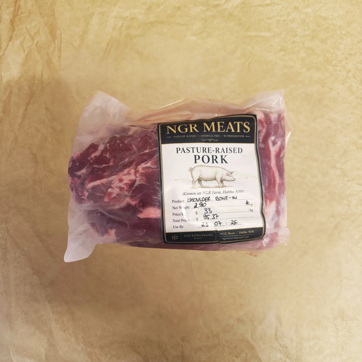 Pork Shoulder - Heritage, Pasture Raised (Bone In)
