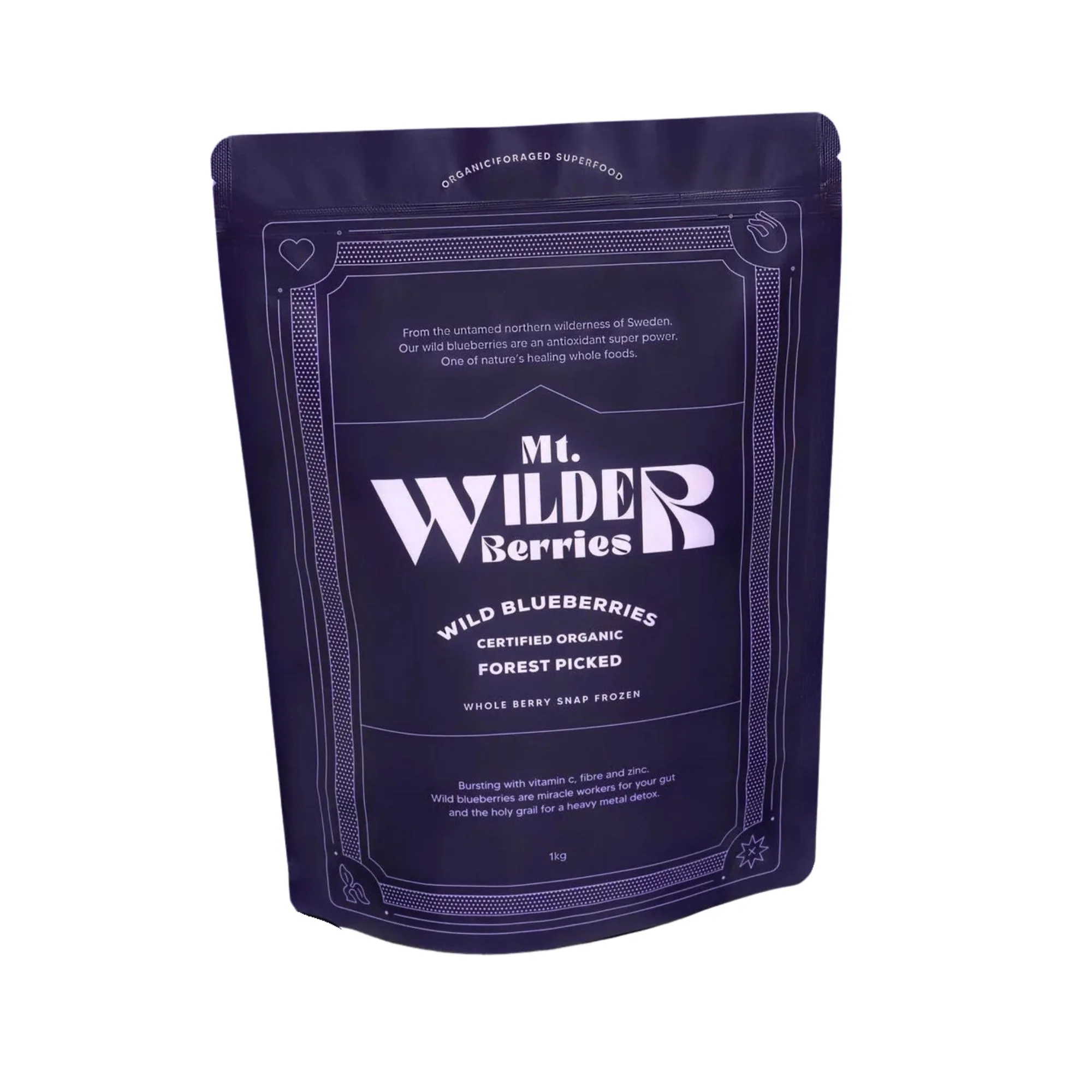 Wild Blueberries - Organic Frozen, 1kg — image 1 of 3