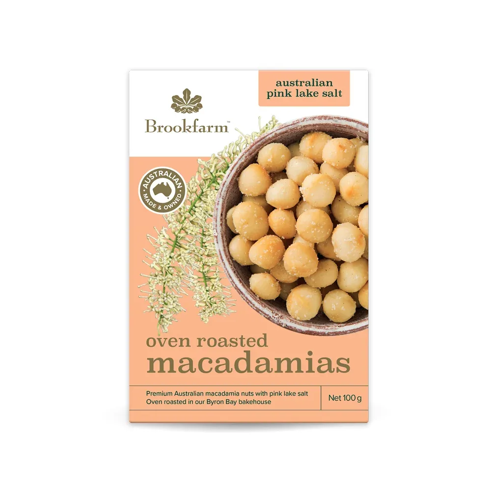 Oven Roasted Macadamias with Pink Lake Salt — image 1 of 3