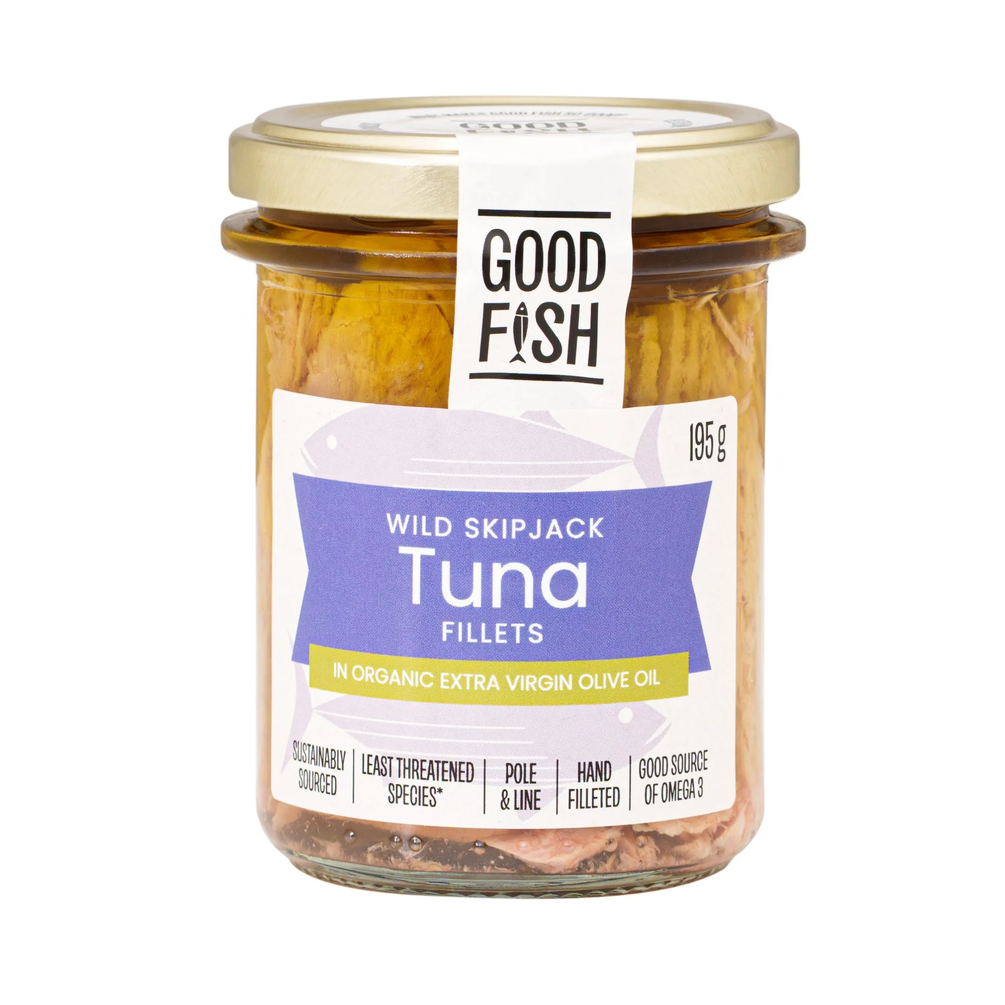 Tuna in Organic EVOO - Wild Caught, 2 x 195g Jar — image 1 of 2