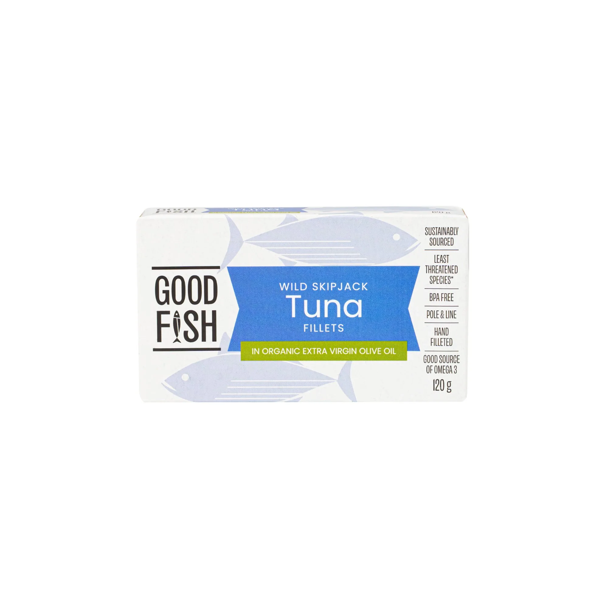 Tuna in Organic EVOO - Wild Caught, 2 x 120g Tin — image 1 of 2