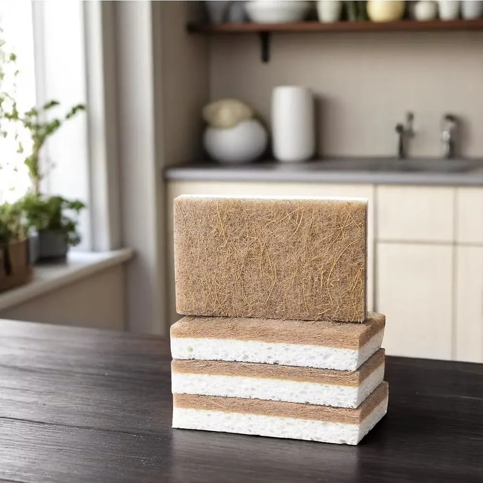 Scrubber Sponge Recycled Coconut & Wood Pulp 3pk