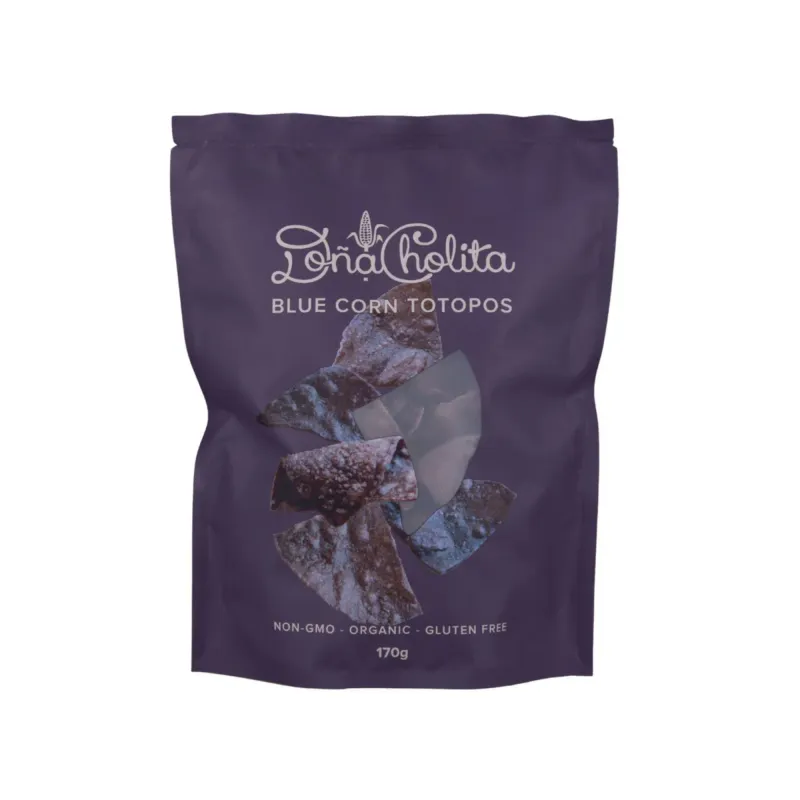 Corn Tortilla Chips - Organic Blue Corn, 170g