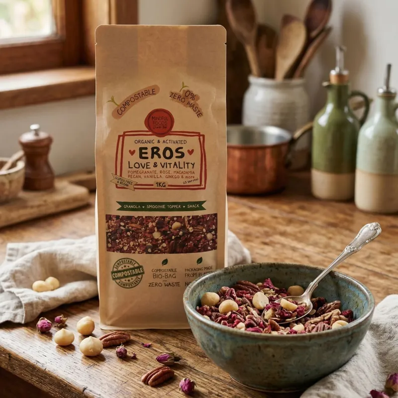 Granola - Pomegranate & Macadamia, Organic & Activated, 1kg