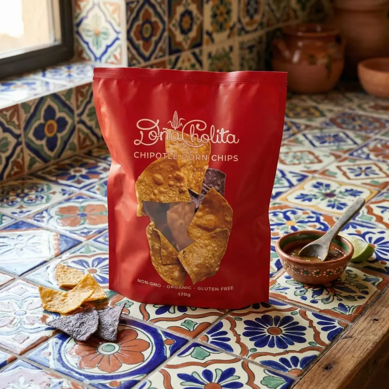 Corn Tortilla Chips - Organic Chipotle, 170g - alternate