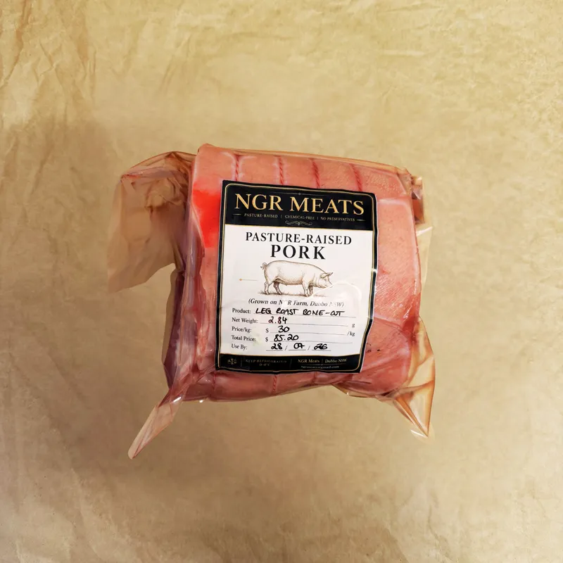 Pork Leg Roast - Heritage, Pasture Raised (Bone Out)