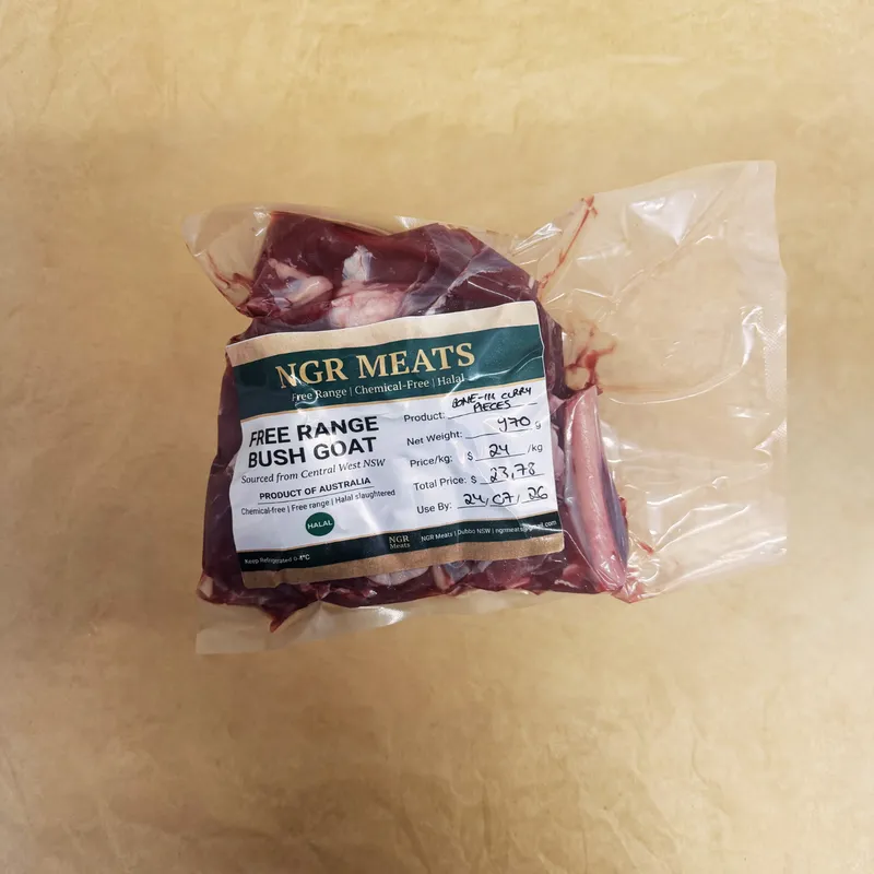 Goat Curry Pieces - Wild Bush (Bone In)
