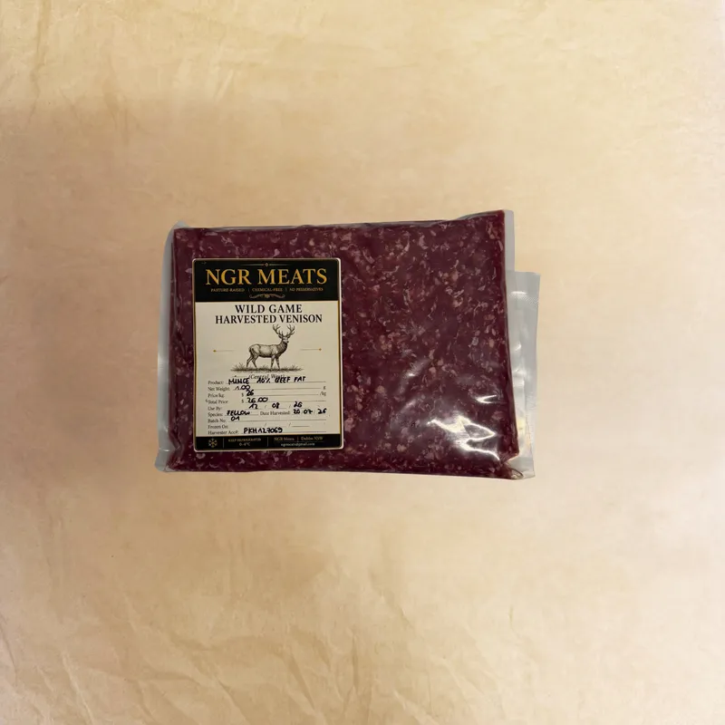 Venison Mince 90/10 - Wild, Wagyu Beef Fat