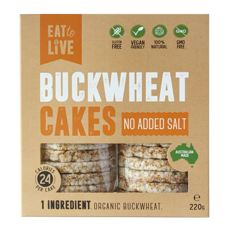 Buckwheat Cakes - Organic, No Added Salt, 220g