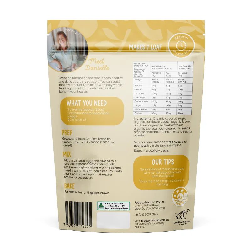 Baking Mix - Banana Bread, 360g - alternate