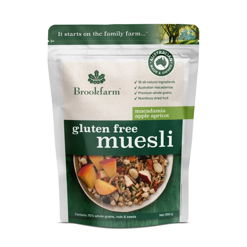 Macadamia Apple & Apricot Gluten Free Muesli