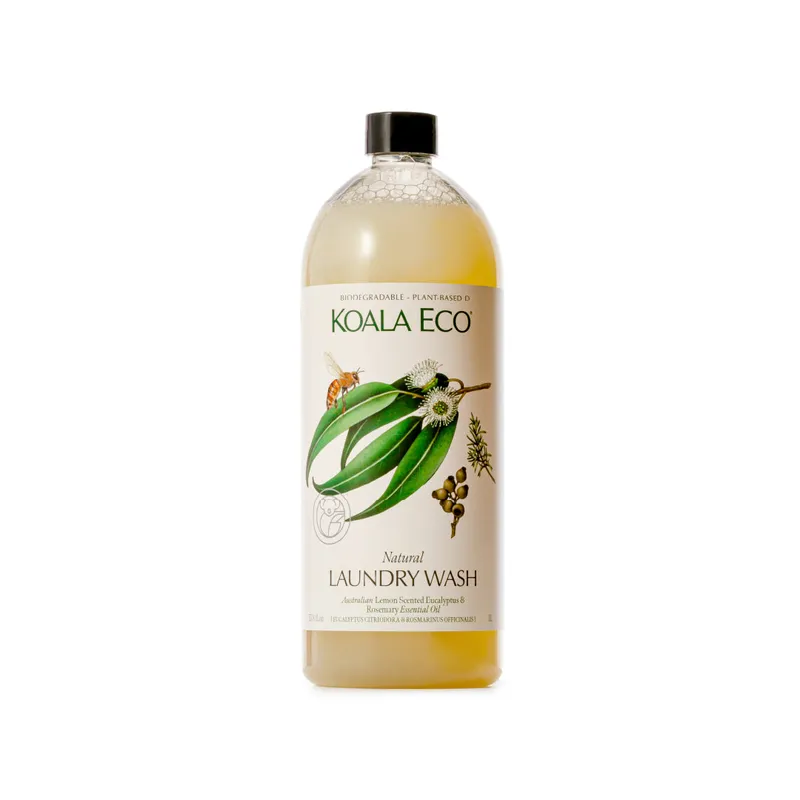 Laundry Wash 1L - Lemon Scented Eucalyptus, Rosemary Essential Oil