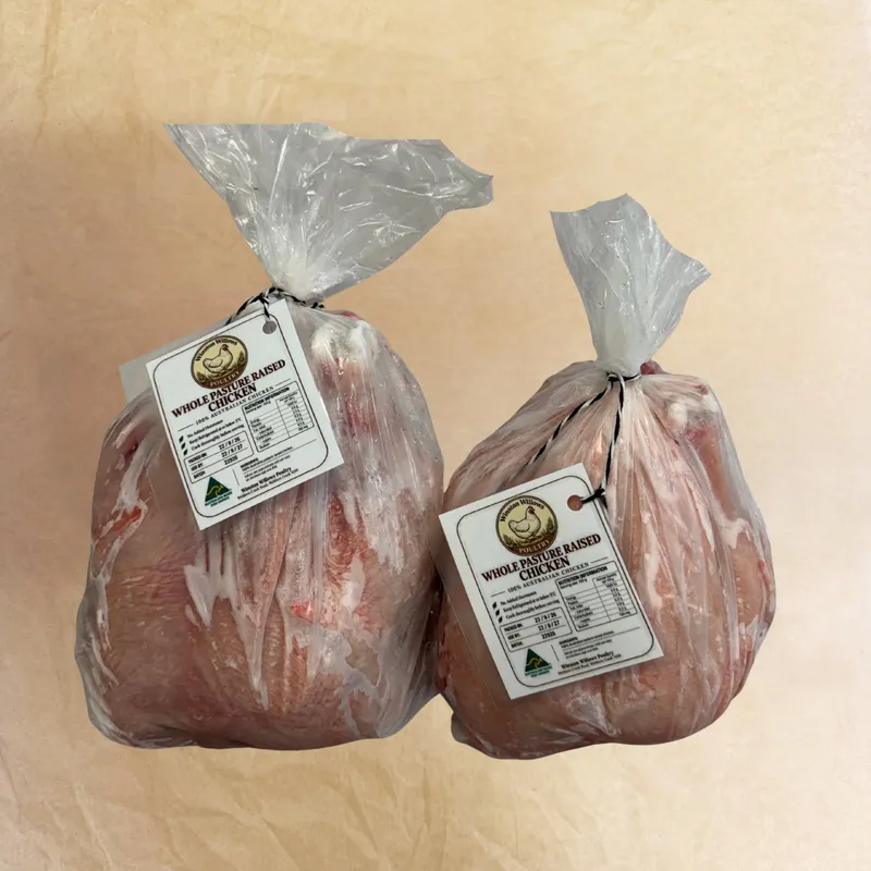 2 x Pasture Raised Whole Chicken ~1.7kg each - alternate