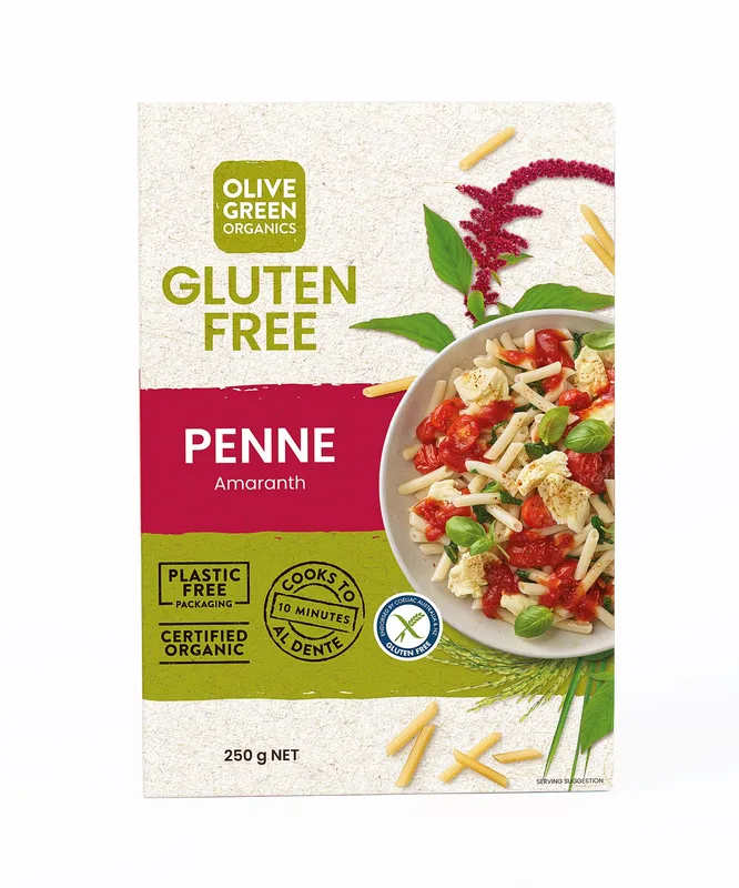 Penne - Organic Gluten Free, Amaranth & Rice, 2 x 250g