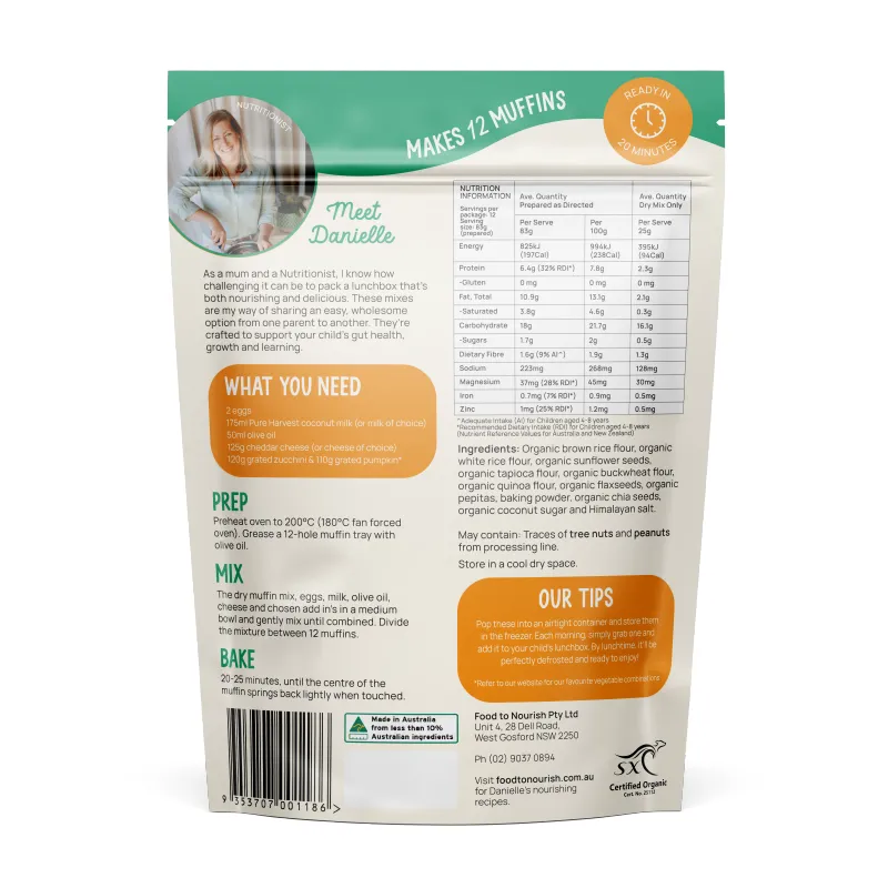 Lunchbox Baking Mix - Savoury Muffin, 300g - alternate