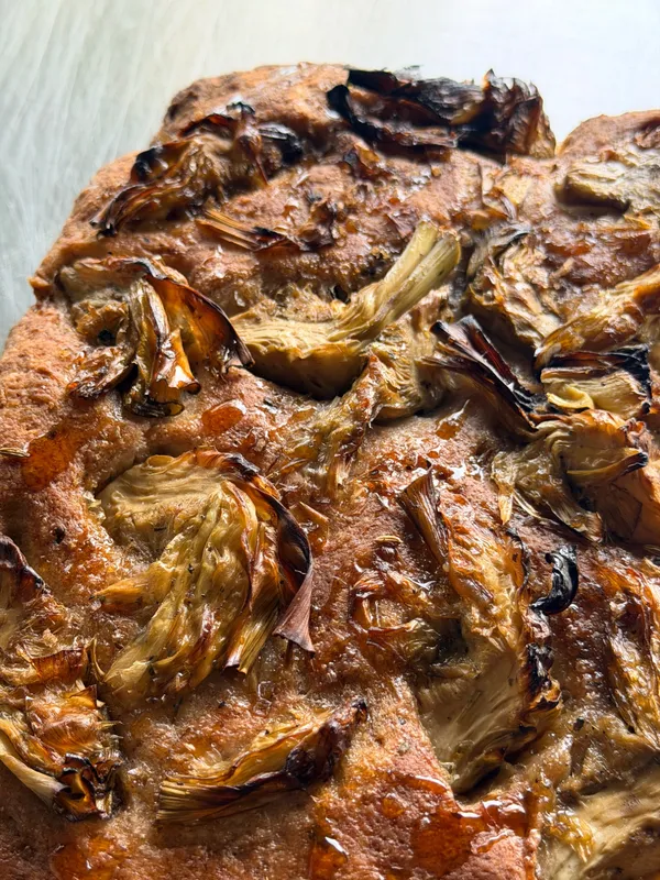 Focaccia - Artichoke, Buckwheat Sourdough, 1/2 Slab 500g - alternate