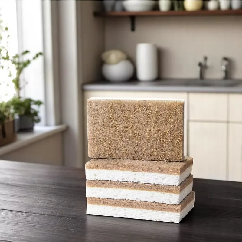 Scrubber Sponge Recycled Coconut & Wood Pulp 3pk