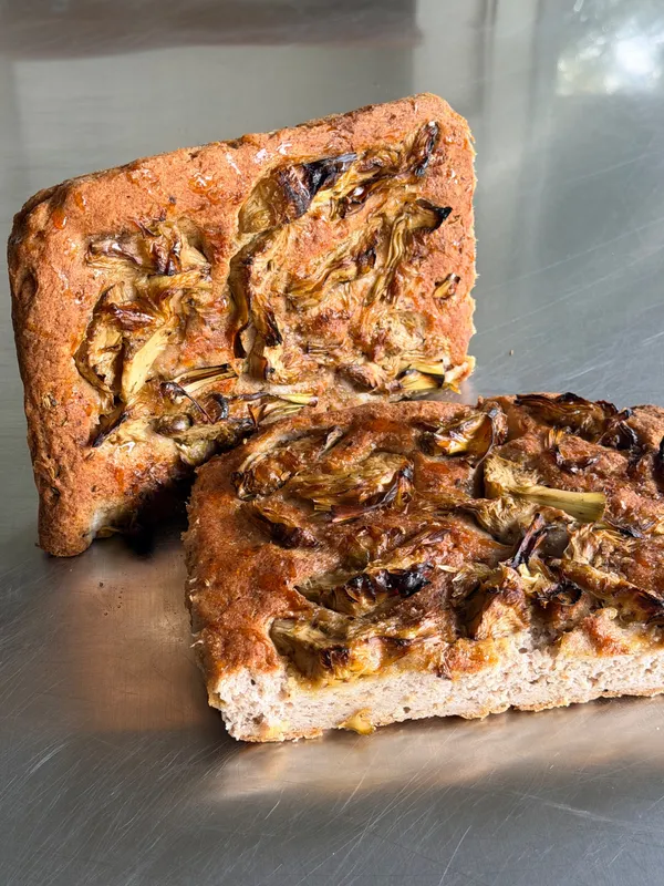 Focaccia - Artichoke, Buckwheat Sourdough, 1/2 Slab 500g