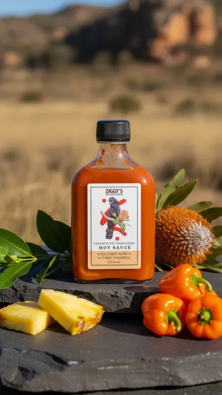 Hot Sauce - Wild Lemon Myrtle & Pineapple Fermented Hot Sauce